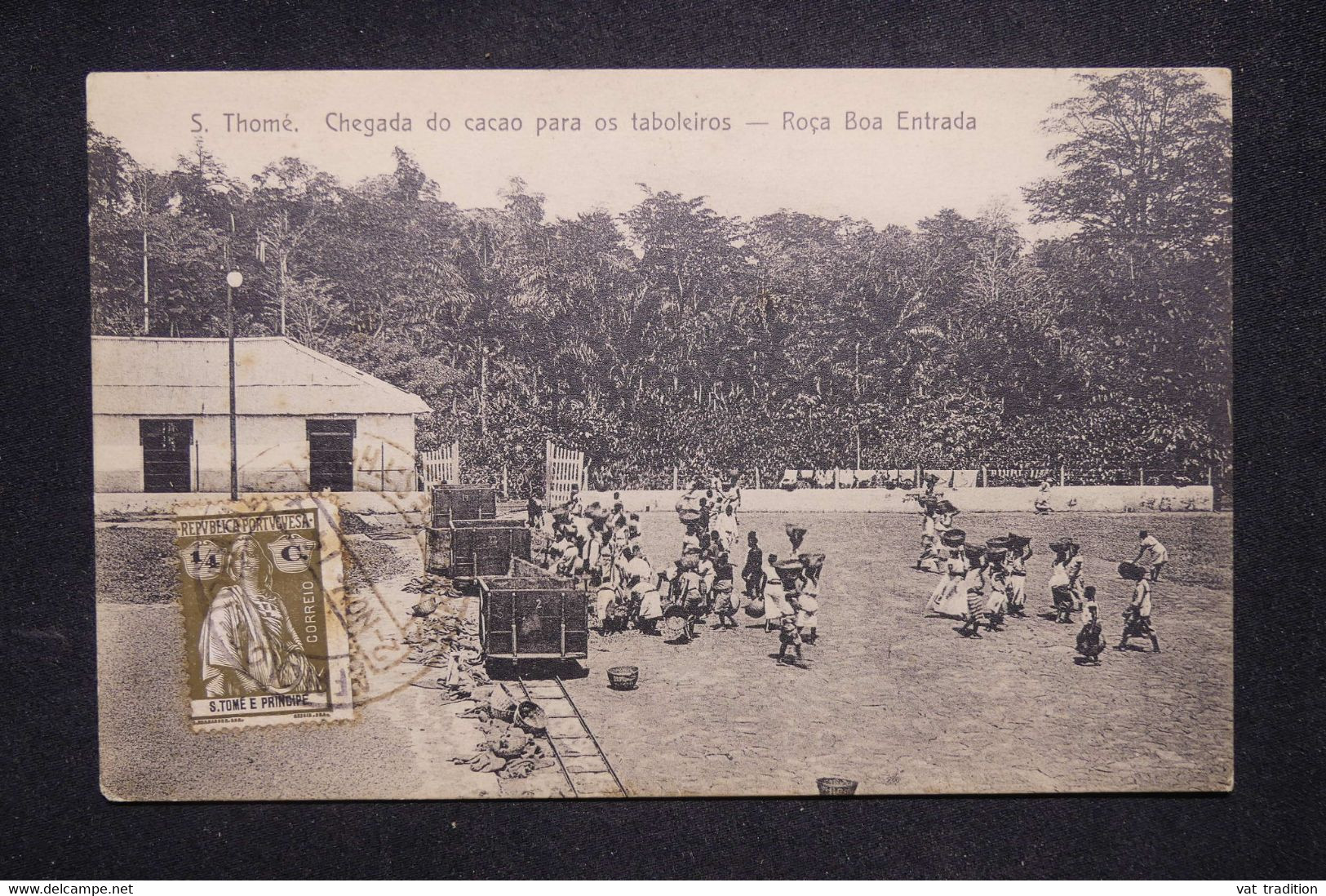 ST THOMAS & PRINCE - Carte postale - Chegada  do Cacoa para os Taboleiros - Roça Boa Entrada - L 127065