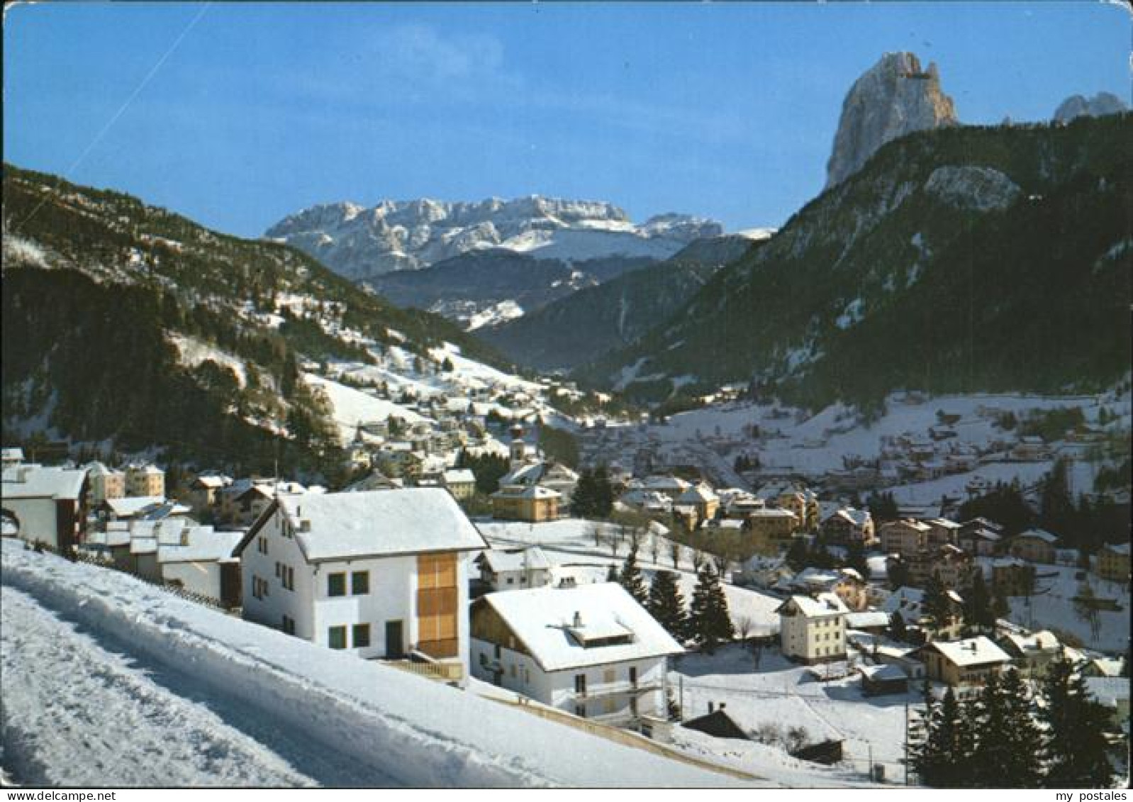 St Ulrich Groeden Tirol im Winter