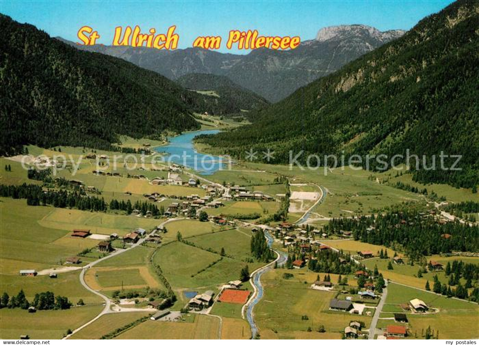 St Ulrich Pillersee Fliegeraufnahme