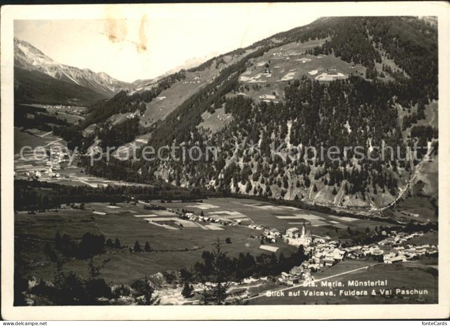 Sta Maria Muestair Valcava Fuldera Val Paschun