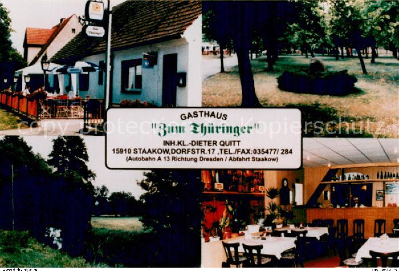 Staakow Beeskow Gasthaus Zum Thueringer Park Gaststube