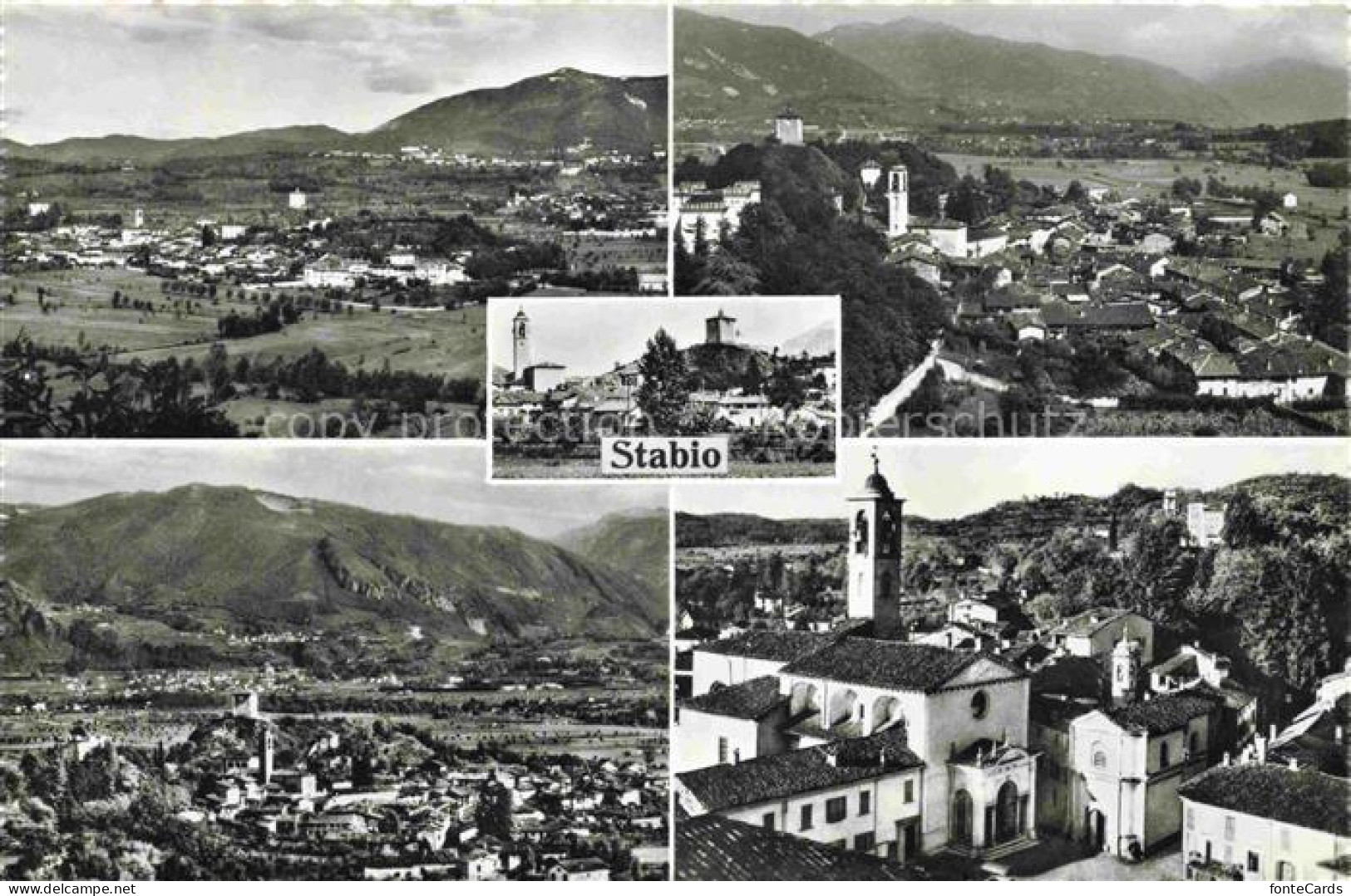 Stabio Mendrisio TI Panorama Kirche