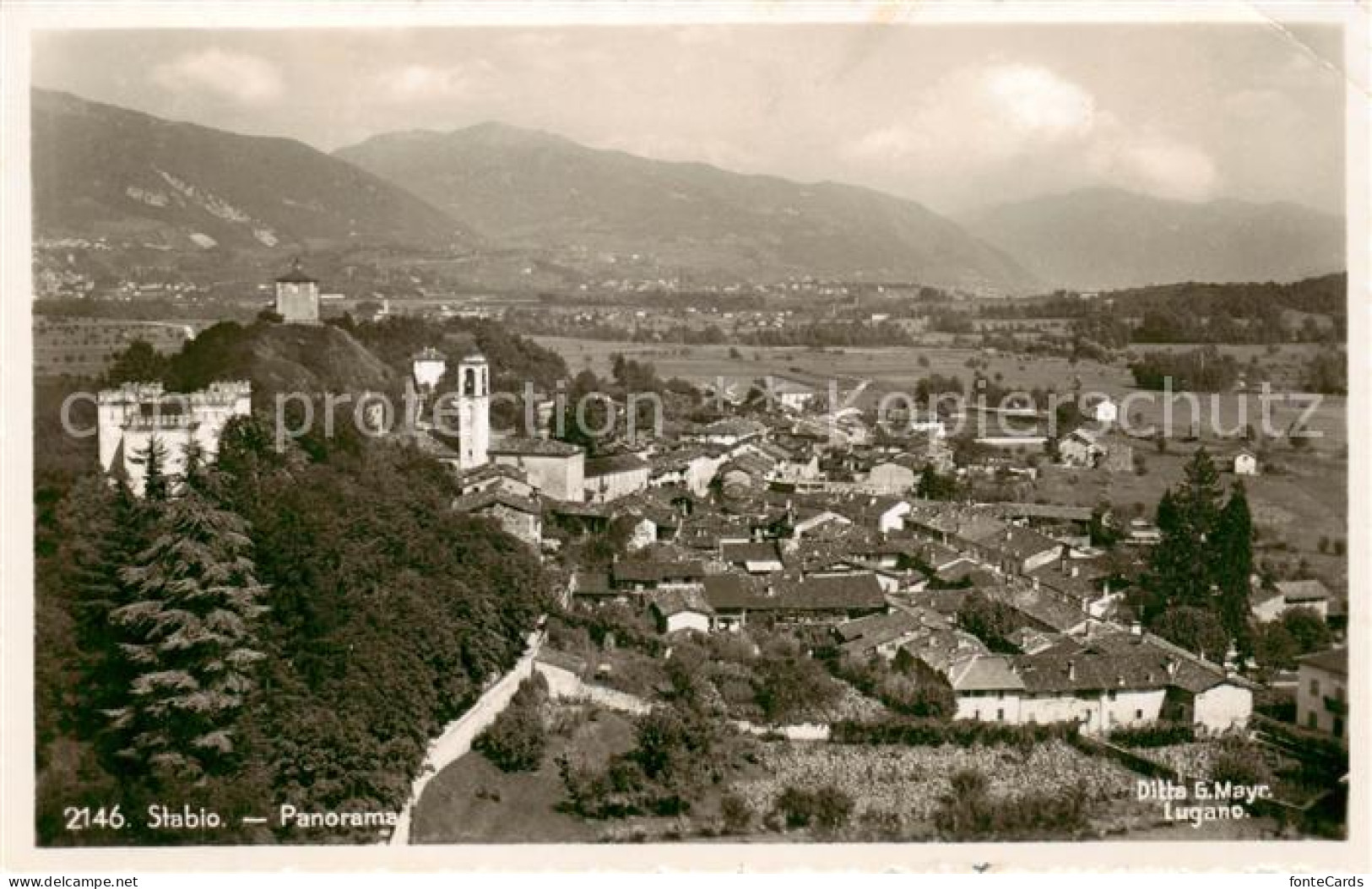 Stabio TI Panorama - Feldpost