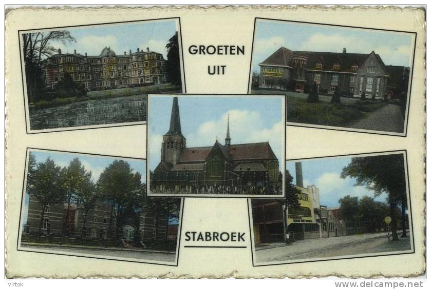 Stabroek :  groeten uit  ( geschreven met zegel )