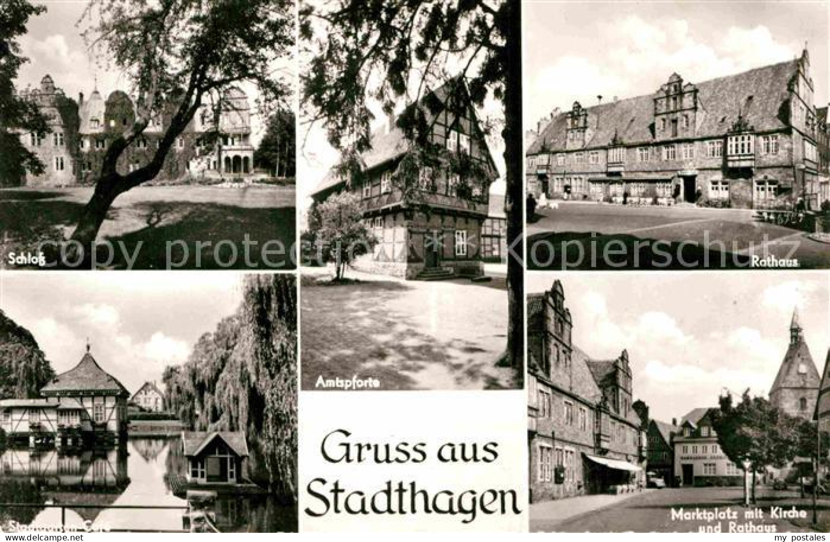 Stadthagen Rathaus Schloss Marktplatz Amtspforte