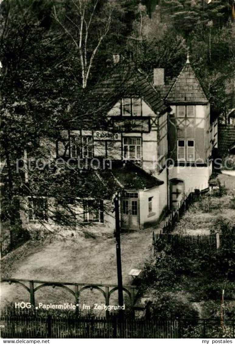 Stadtroda Thueringen HOG Papiermuehle Zeitzgrund