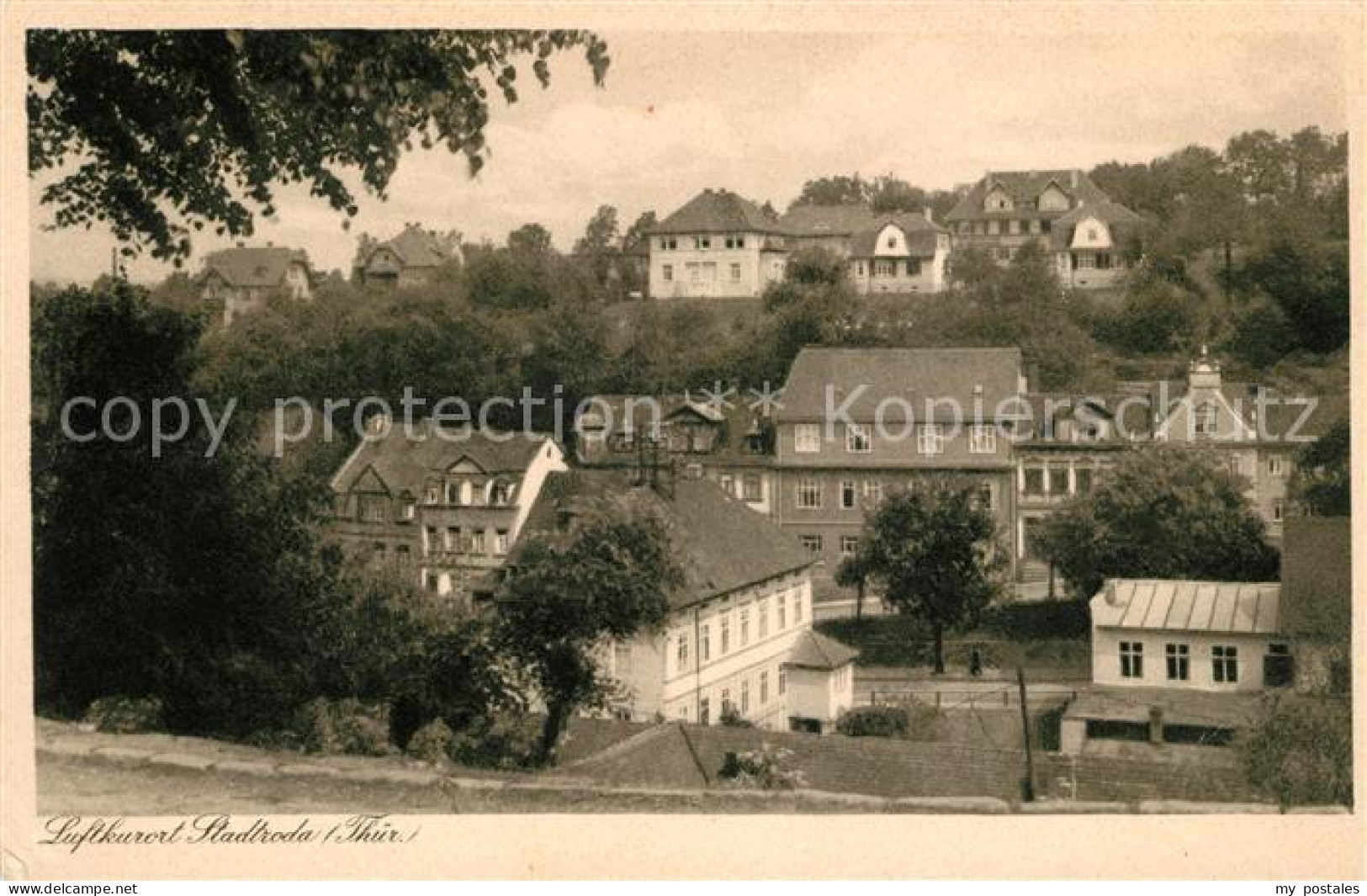 Stadtroda Thueringen Teilansicht Luftkurort