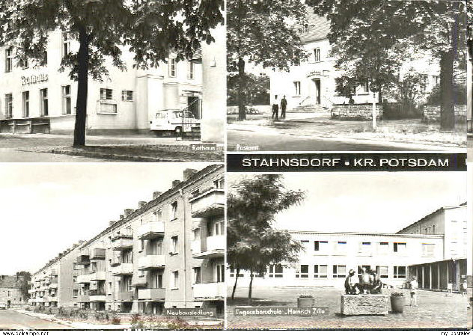 Stahnsdorf rathaus Post Schule x 1988