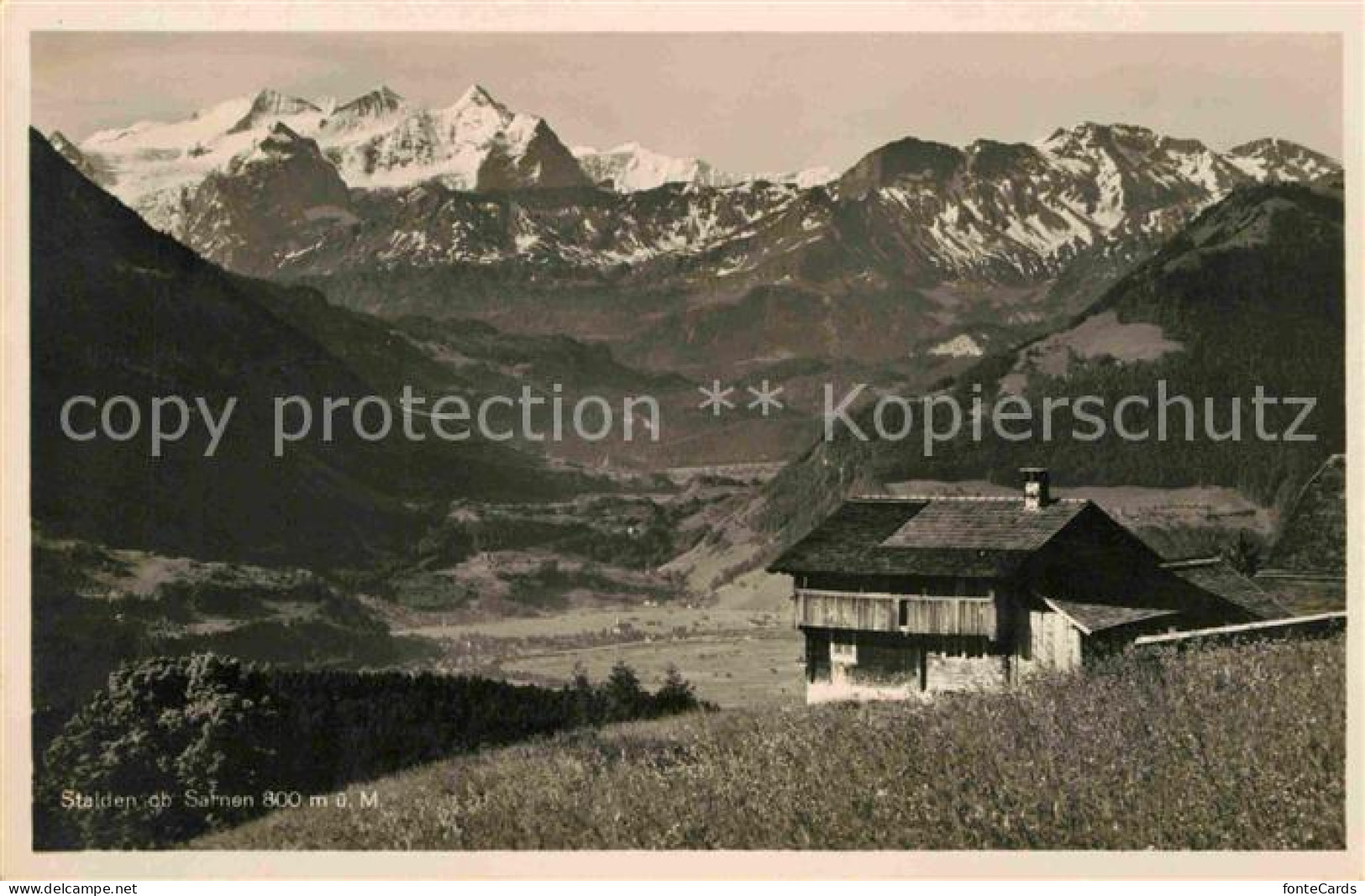 Stalden OW Bergbauernhof Alpenpanorama