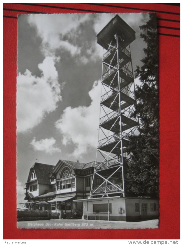 Stallikon (ZH) - Uetliberg: Berghaus Uto-Kulm mit Aussichtsturm