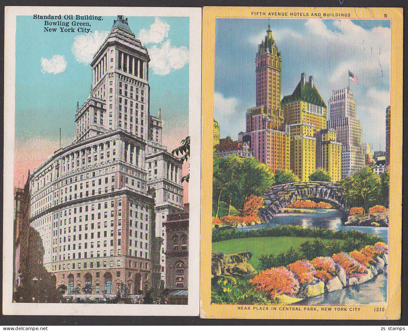 standard oil building bowling green fith avenue hotels and building New York, card color