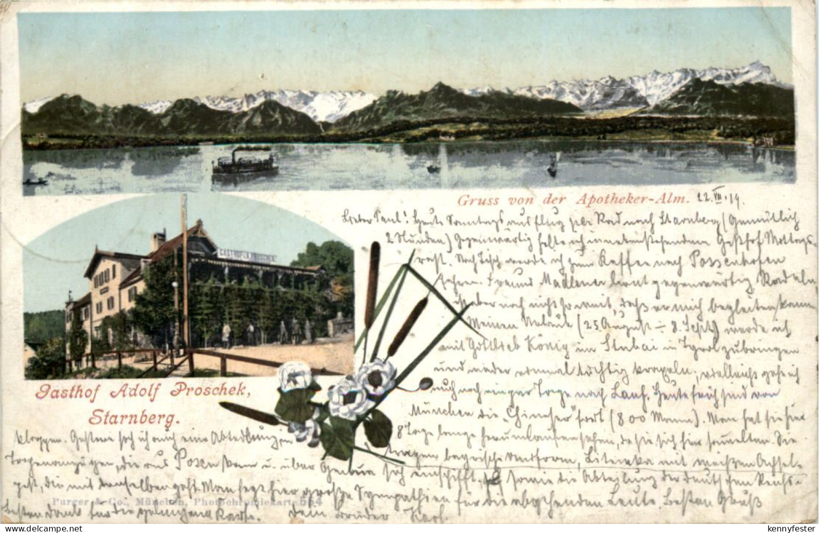 Starnberg - Gasthof Adolf Proschek - Starnberg-Schiffpost