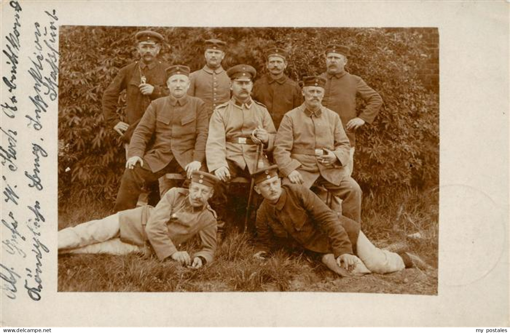 Stassfurt Gruppenfoto Soldaten Feldpost