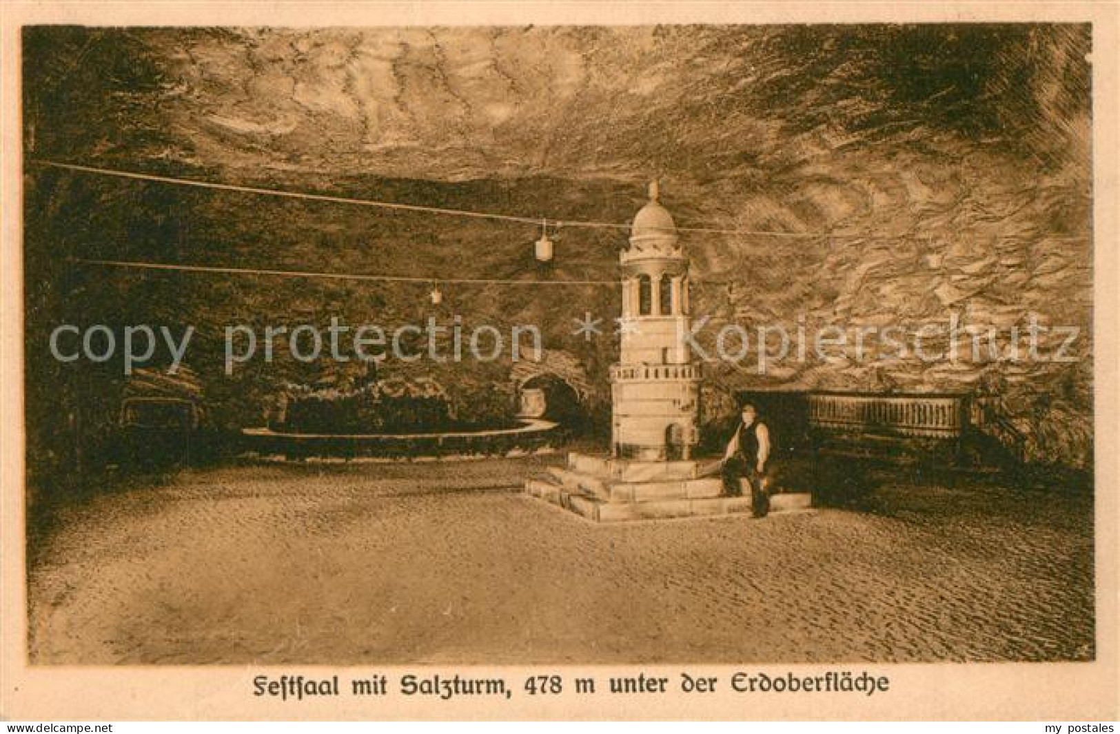 Stassfurt Salzbergwerk Festsaal Salzturm