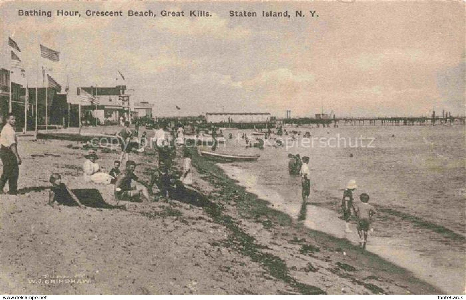 Staten Island New York USA Bathing Hour Crescent Beach Great Kills