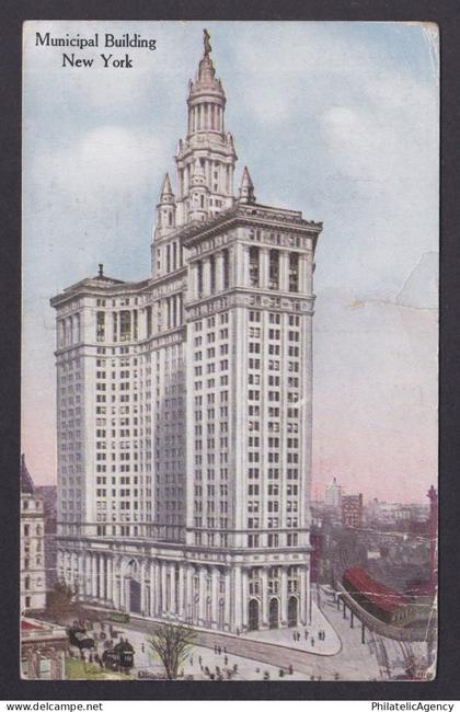 Postcard, United States, New York City NY, Municipal Building