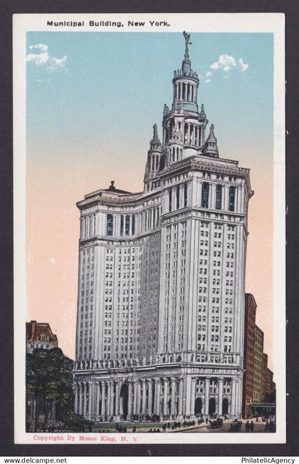Postcard, United States, New York City NY, Municipal Building