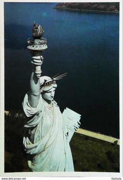 ► Aerial view STATUE of LIBERTY