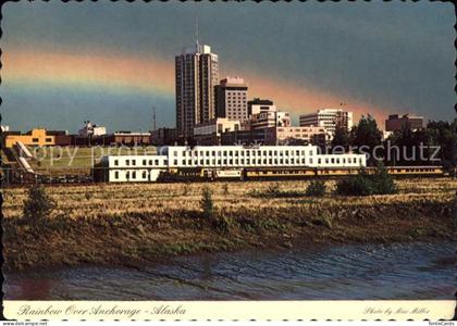 Anchorage Rainbow over the city