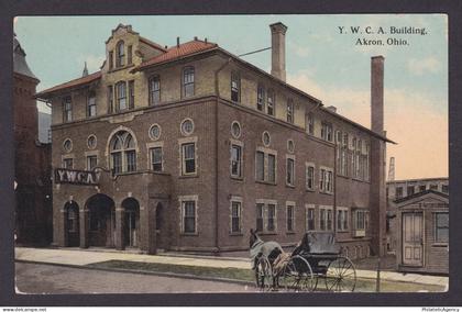 Postcard, United States, Akron OH, YMCA Building
