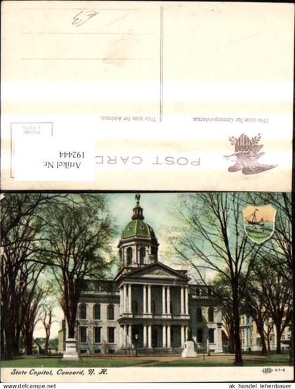 192444,New Hampshire Concord State Capitol