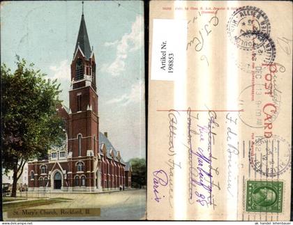 198853,Illinois Rockford III St Marys Church Kirche