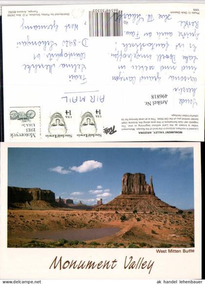 496818,Arizona Monument Valley West Mitten Butte Landschaft