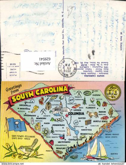 629541,Lage Ak South Carolina Columbia Greenwood Charleston