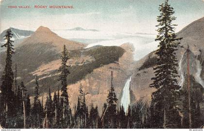 B316 US Yoho Valley Rocky Mountains vintage postcard