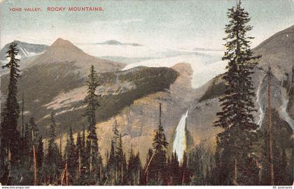 B674 US Yoho Valley Rocky Mountains vintage postcard