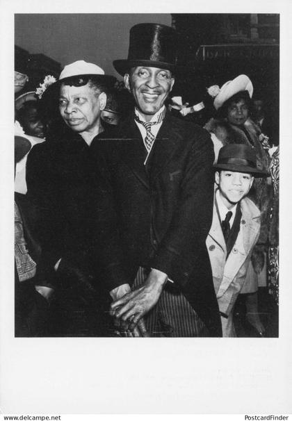 Easter Sunday in WW2 Harlem America Photo Postcard