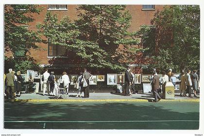 Greenwich Village NY, Vintage PC, Lower Manhattan-Outdoor Art Exhibition