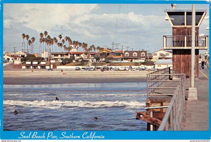 US9 USA CA Seal beach pier Southern California 1987 aviation stamp