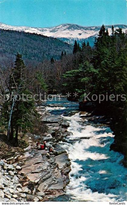 White Mountains New Hampshire Ammonoosuc Falls and Mt Monroe