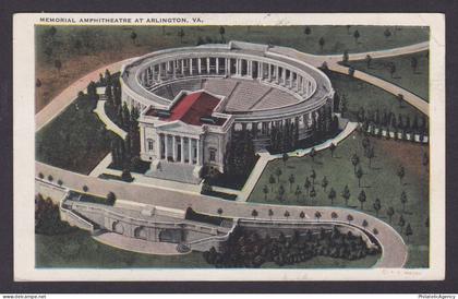 Postcard, United States, Arlington VA, Memorial Amphitheatre