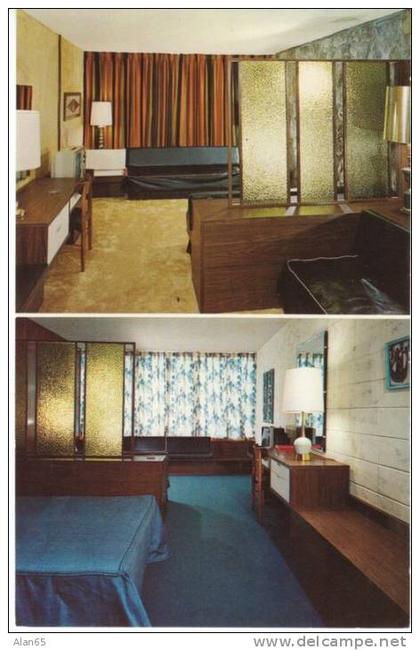 Atlanta GA Georgia, Mark Inn Hotel Lodging Interior View, Decor, c1960s Vintage Postcard