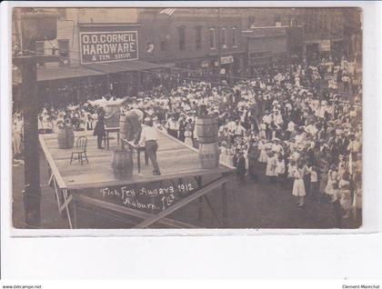ETATS-UNIS: MAINE: AUBURN: O.O. Corneil hardware, fish fry 1912 - très bon état