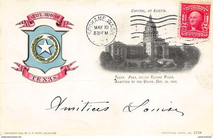 Usa - AUSTIN (TX) Capitol - Publ. E. C. Kropp Educational Series 2734