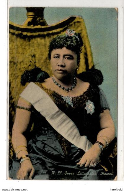 US POSTCARD - HAWAII - HER MAJESTY QUEEN LILIUOKALANI