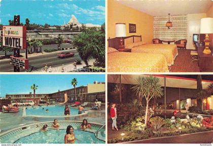 Anaheim California USA Topicana Motel Swimming Pool Restaurant
