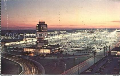 Los Angeles California Sunset at Los Angeles international airport
