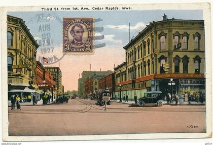 CEDAR RAPIDS, IA - Third St. from 1st Ave.