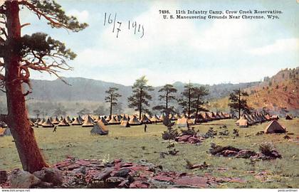 Usa - Near Cheyenne (WY) 11th Infantry Camp, Crow Creek Reservation, U.S. Maneuvering Grounds