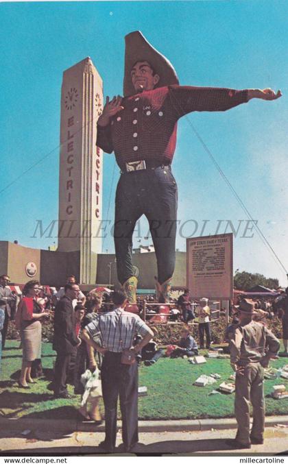 TEXAS - Dallas, "Big Tex" World's Tallest Cowboy, Postcard