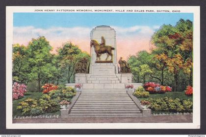Postcard, United States, Dayton OH, John Henry Patterson Memorial Monument