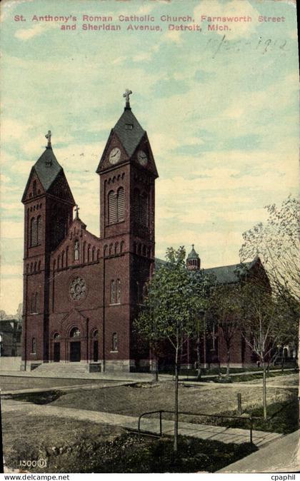 CPA Anthony's Roman Catholic Church Farnsworth Street and Sheridan Avenue Detroit
