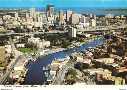 MIAMI  Florida USA Skyline from Miami River