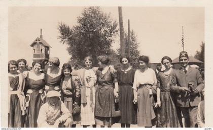 Green River Wyoming, Masonic Shriners Gathering, Women, Man with Camera, c1920s Vintage Real Photo Postcard