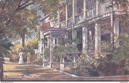 HAWAII - Honolulu, Mansion, Tuck Oilette Postcard