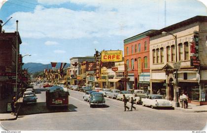 US 1959 Idaho Herman Avenue Coeur d'Alene Cars postcard B960